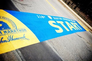 Official Boston Marathon start line!