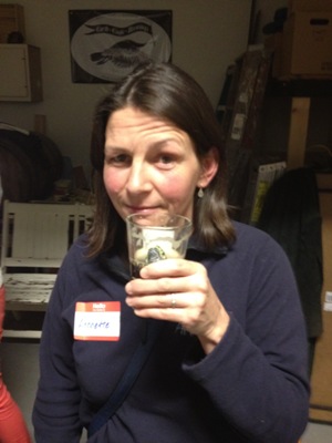 Annette at the Bottle Share